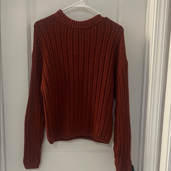 Universal Thread Brick Red / Rust colored Ribbed Sweater - Picture 1 of 5